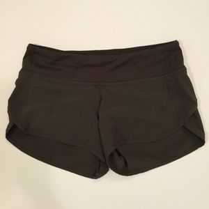 Lululemon Speed Up Shorts- Dark Olive